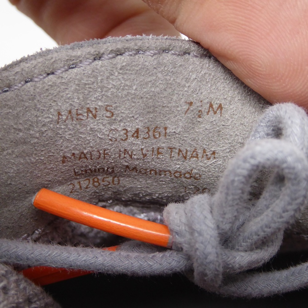Cole Haan Mens Zerogrand Wingtip Oxford Gray Knit C34361 Size 7.5M - Picture 10 of 11